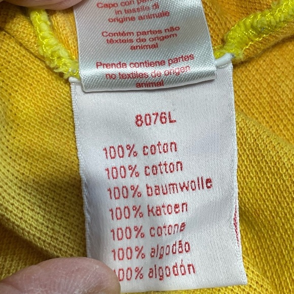 Lacoste LIVE L!VE- Short sleeve polo size 7, Large slim fit, orange/yellow - Picture 9 of 11